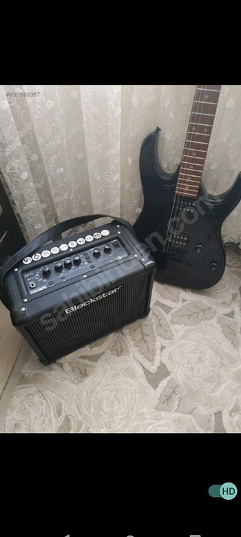 Elektro gitar ve ses sistemi