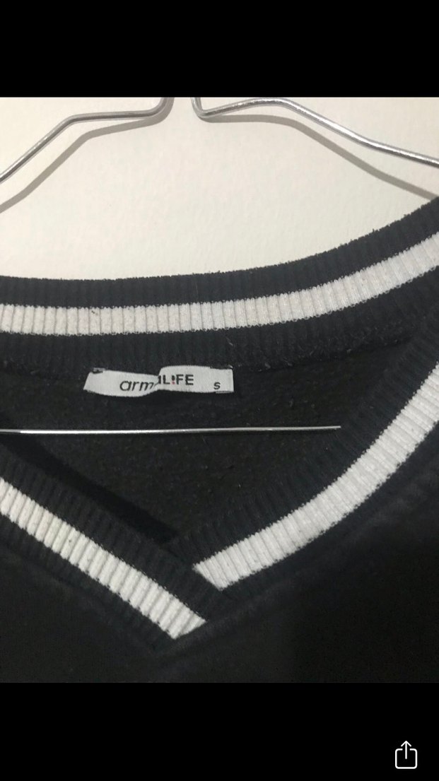 Toronto Baskılı Siyah Kadın Sweatshirt - Görsel 2