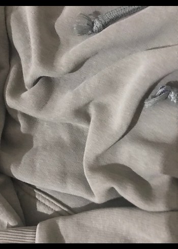 Soğuk yeşil Kapüşonlu Kadın Sweatshirt - Görsel 2