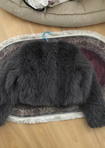 Kadın gri kürk - Görsel 2