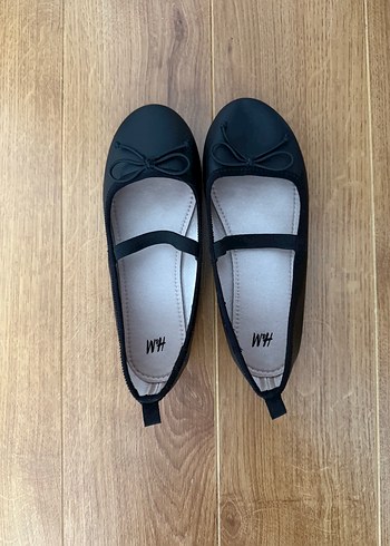 H&M Kız Çocuk Siyah Balerin Ayakkabı