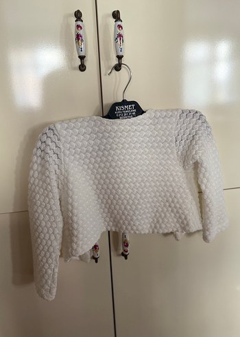 Kız Çocuk Beyaz Triko Bolero 5-6 Yaş / 110-116 cm - Görsel 4