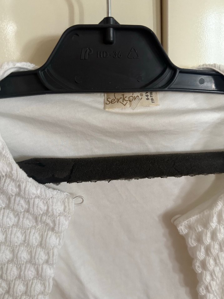 Kız Çocuk Beyaz Triko Bolero 5-6 Yaş / 110-116 cm - Görsel 5