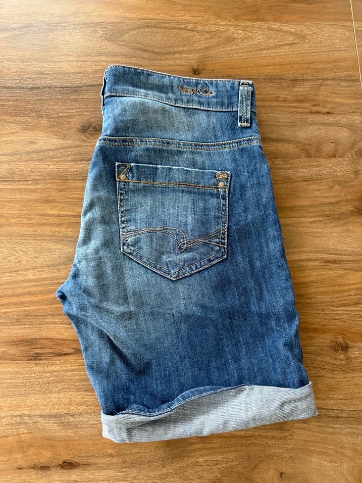 Mavi Denim Şort Yırtık Detaylı Eskitme Mavi  3638 - Görsel 5