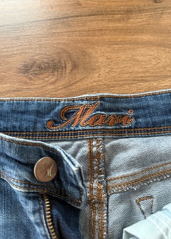 Mavi Denim Şort  Eskitme Mavi  Yırtık Detaylı  3638 - Görsel 4