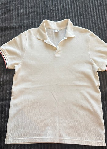 Zara Erkek Beyaz Kısa Kollu Polo Tişört - Görsel 2