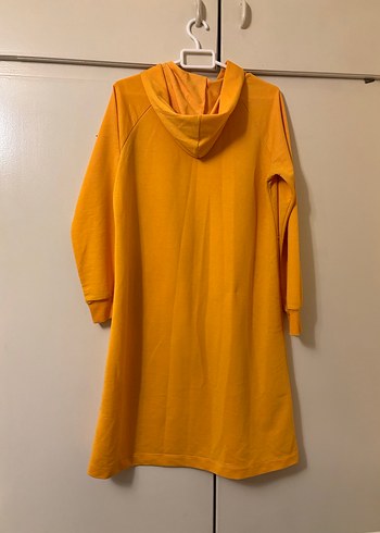 Sarı Midi Kapüşonlu Kadın tunik - Görsel 3