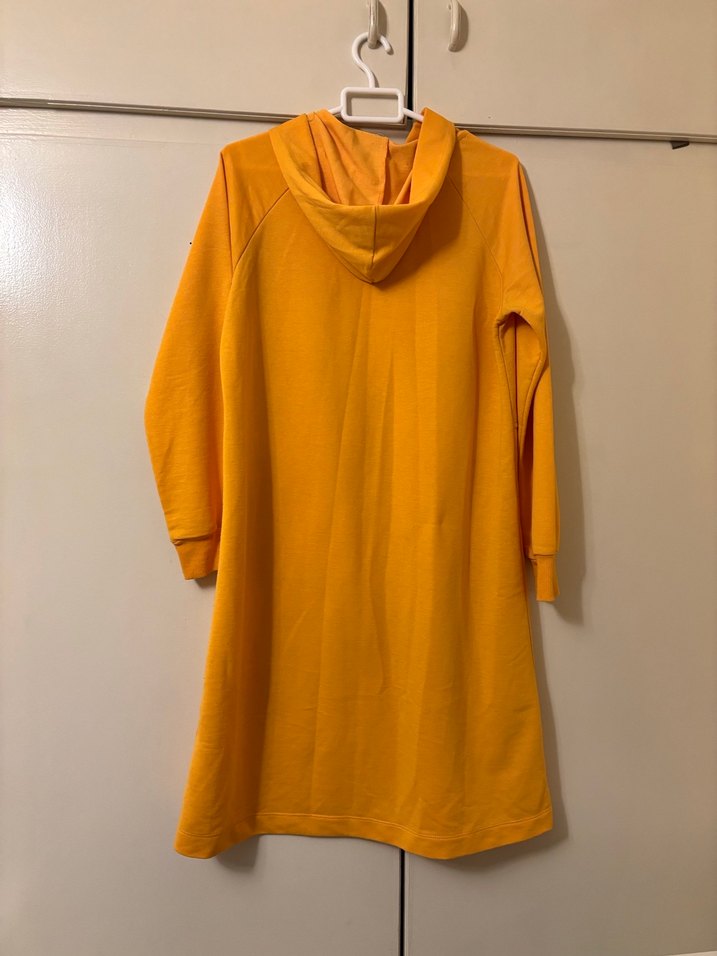 Sarı Midi Kapüşonlu Kadın tunik - Görsel 3