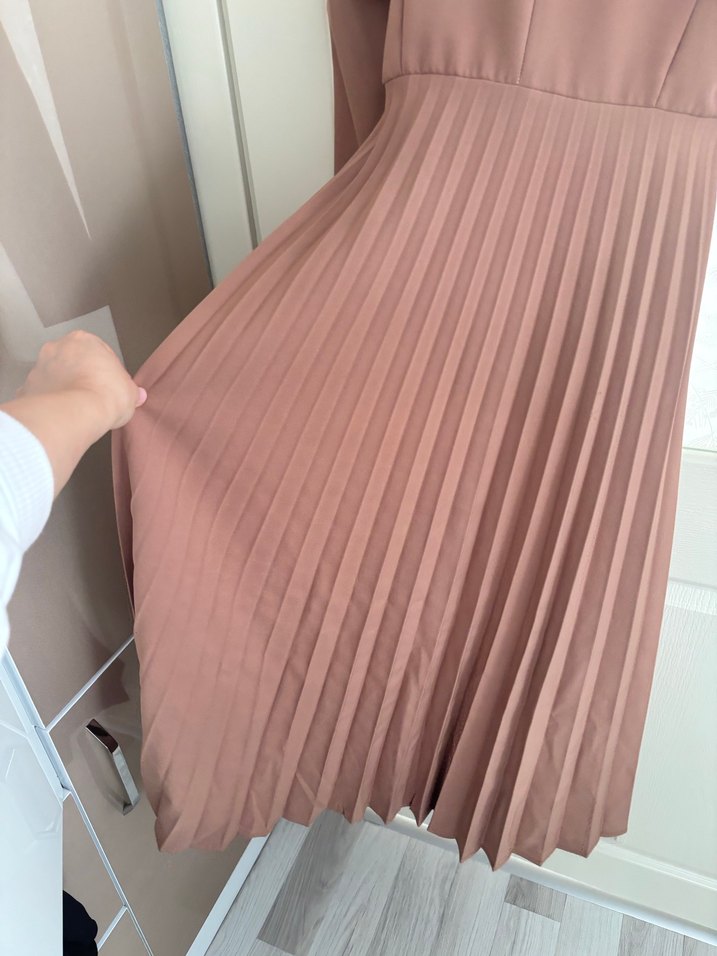 Klasik Pilili Uzun Kadın Trençkot - Görsel 4