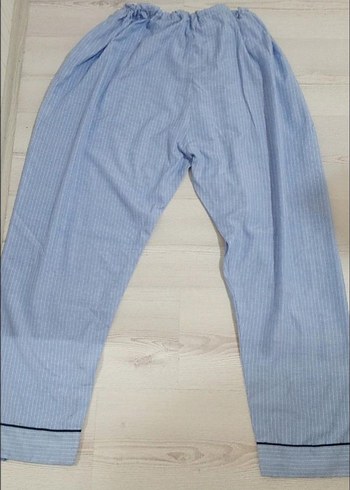 Mavi erkek Kumaş pijama Pantolon