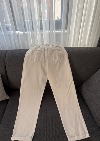 Armalife Bej Midi Pamuk Kadın Kumaş Pantolon