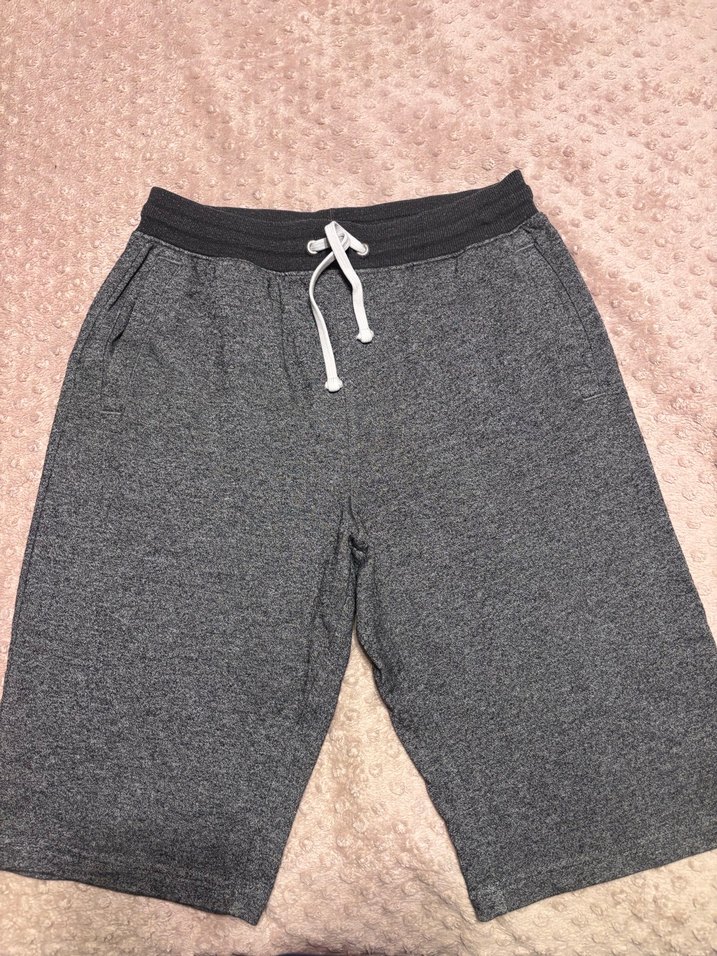 Gri Erkek Basic H&M eşofman şort - Görsel 2