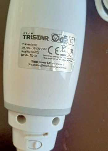  Beden Tristar Beyaz El Blenderı