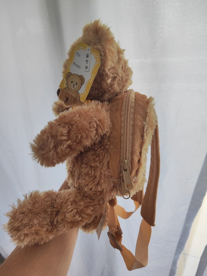 Kahverengi Peluş Ayı Çanta mükemmel hediye - Görsel 3