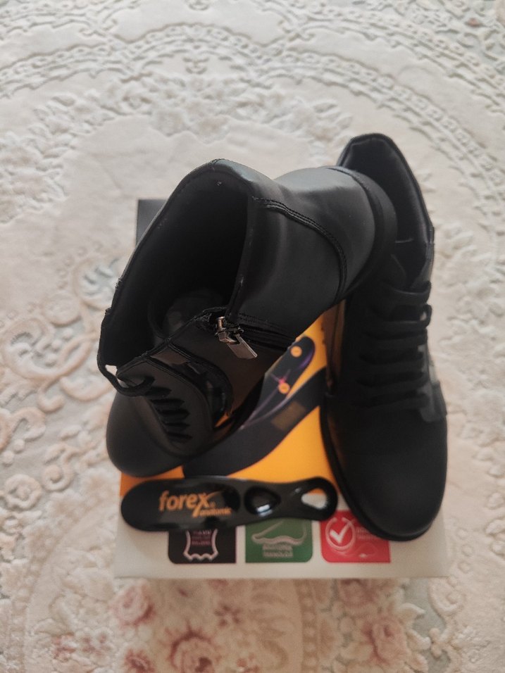 Siyah Tokalı Erkek Biker Bot - Görsel 3