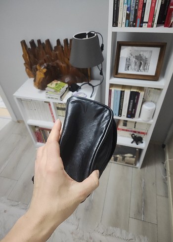 Siyah Deri erkek el Çantası - Görsel 3