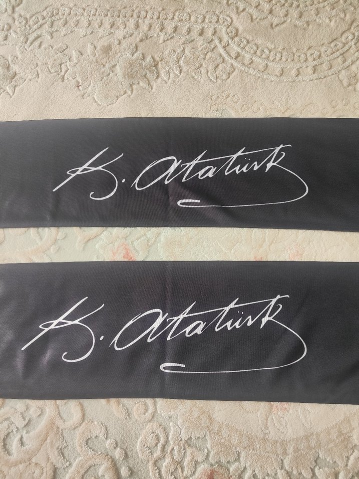 Uzun Siyah Erkek Atkı - Gotik Stil - Görsel 2