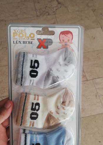 Lüks Bebe 3'lü Erkek Çorabı - Görsel 5