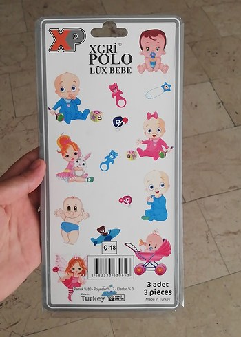 Lüks Bebe 3'lü Erkek Çorabı - Görsel 6