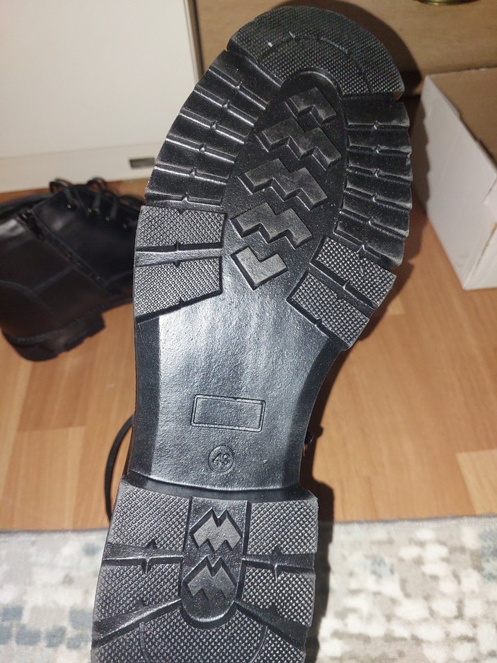 Fermuarlı Siyah Erkek Biker Bot - Görsel 5