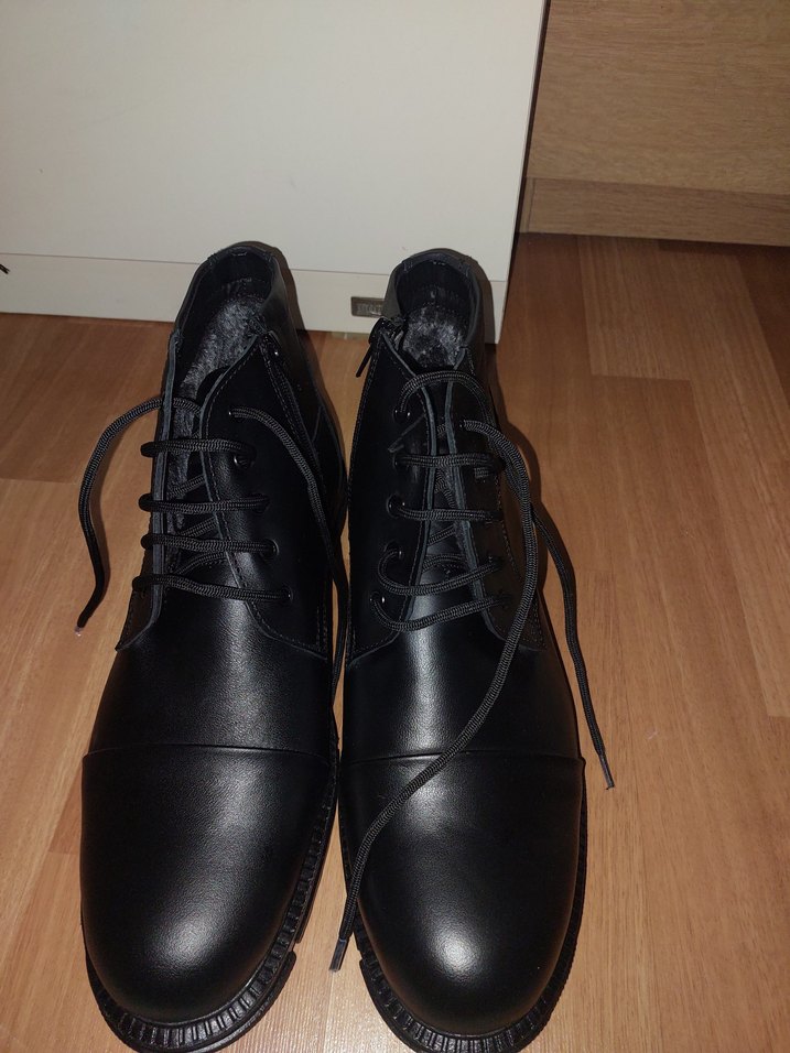 Fermuarlı Siyah Erkek Biker Bot - Görsel 2