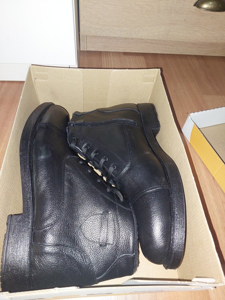 Siyah Deri Erkek Bot - Görsel 2