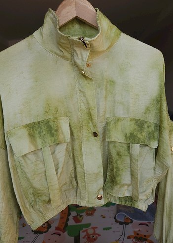 Yeşil Batik Desenli Bol Kesim Takim - Görsel 7