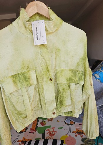 Yeşil Batik Desenli Bol Kesim Takim - Görsel 11