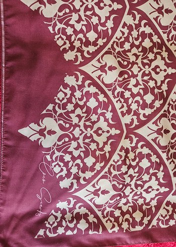 Bordo Kadın Şal - Görsel 8