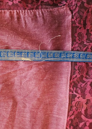 Dantel Kenarlı Bordo  şal - Görsel 4