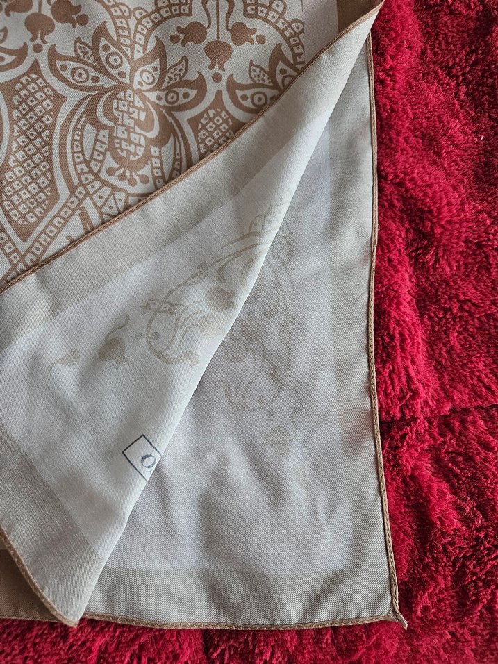 Bej Dantel Detaylı Kadın Şal - Görsel 3