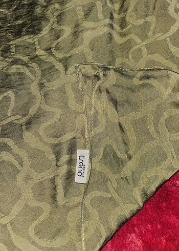 Armine trend  j. viscon yağ yeşili  Şal - Görsel 4