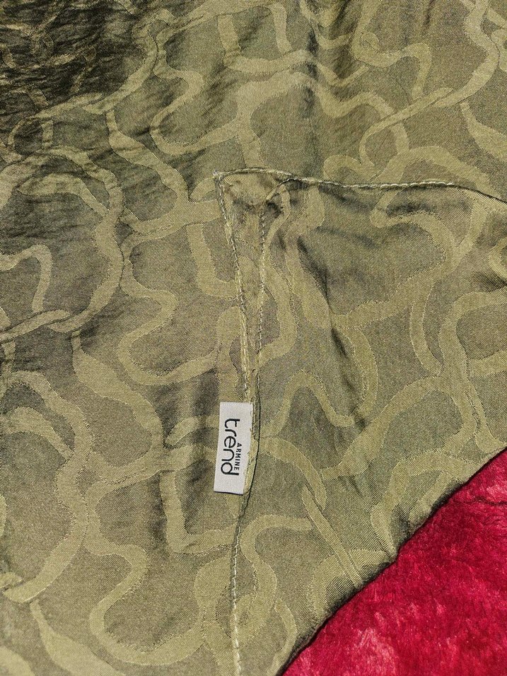 Armine trend  j. viscon yağ yeşili  Şal - Görsel 4