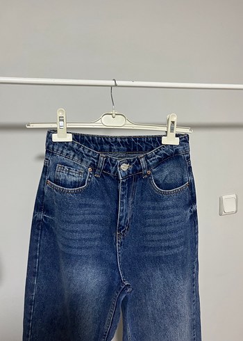 Bol Kesim kadın Kot Pantolon - Görsel 2