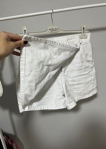 Pamuk  Beyaz Mini Etek - Görsel 3