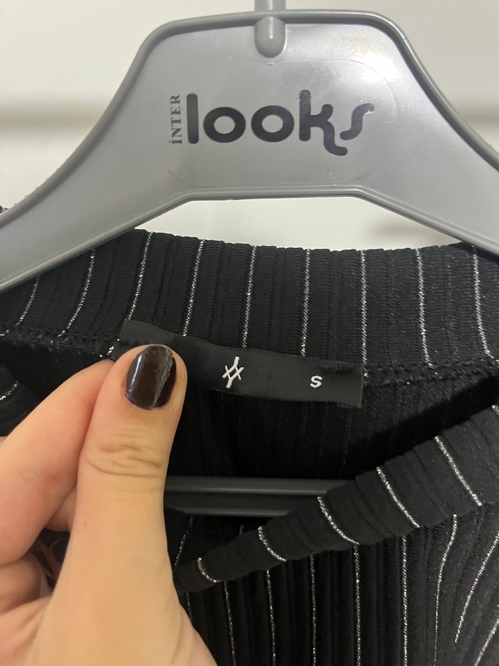 Kadın Siyah Çizgili Piliseli  eşofman Takım - Görsel 2