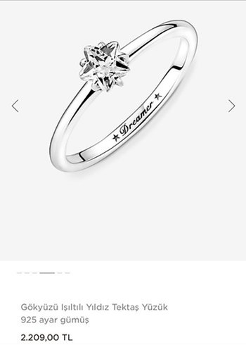 Pandora Tektaş Yıldız Yüzük - Görsel 2