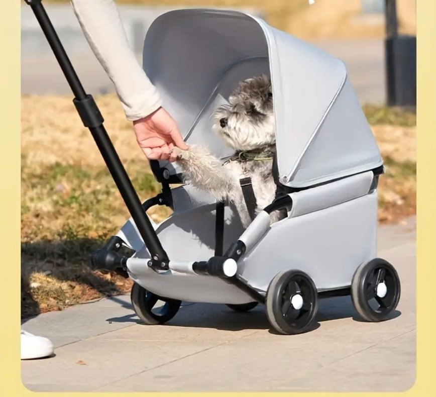 Pembe köpek kedi arabası arabası - Görsel 2