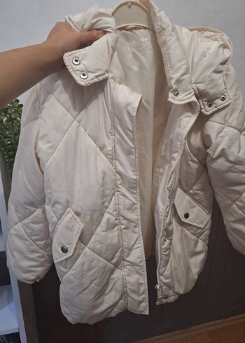 KOTON Beyaz Kız Çocuk Mont. 9-10 yaş - Görsel 6