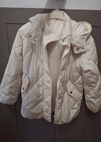 KOTON Beyaz Kız Çocuk Mont. 9-10 yaş - Görsel 2