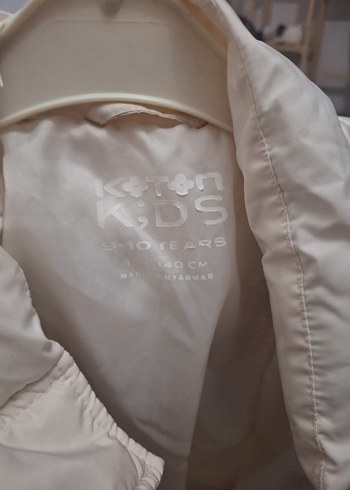 KOTON Beyaz Kız Çocuk Mont. 9-10 yaş - Görsel 7