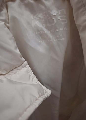 KOTON Beyaz Kız Çocuk Mont. 9-10 yaş - Görsel 8