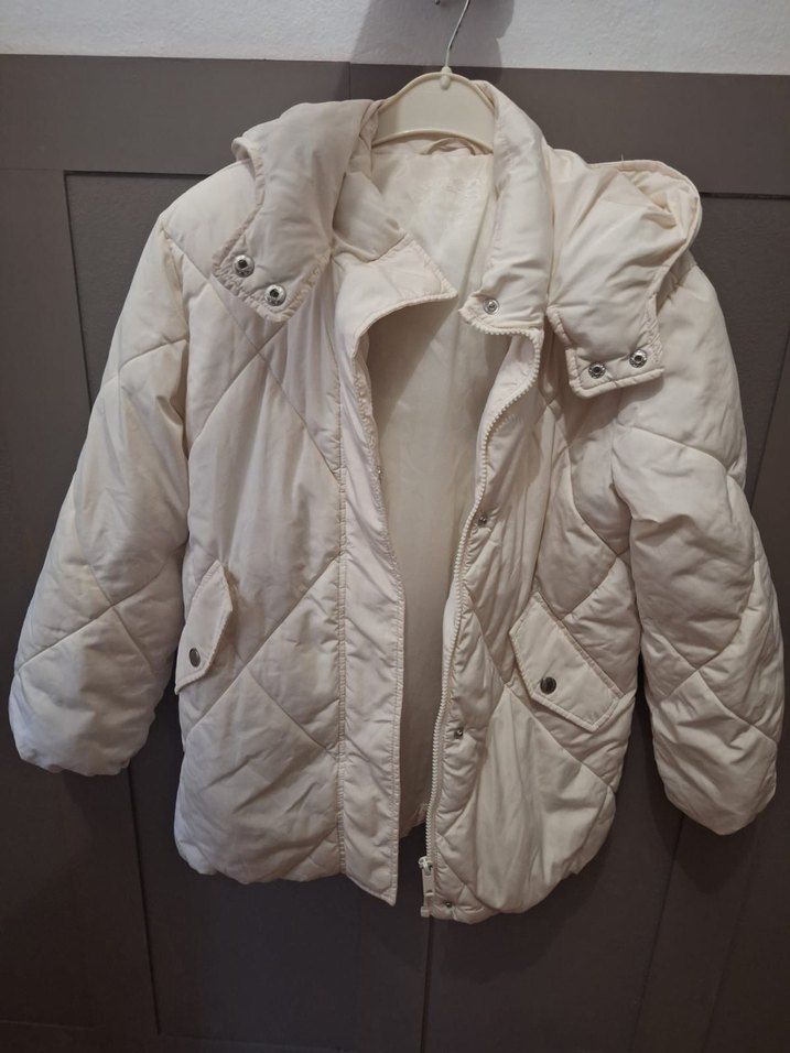 KOTON Beyaz Kız Çocuk Mont. 9-10 yaş - Görsel 2