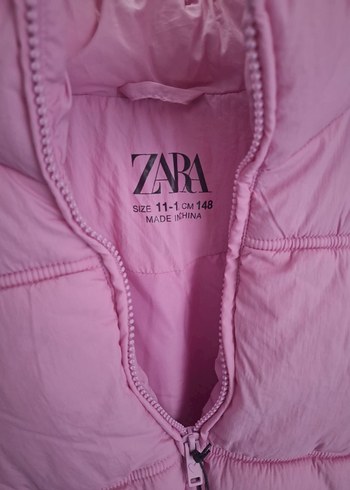 ZARA Pembe Kısa çocuk Mont 11-12 - Görsel 3