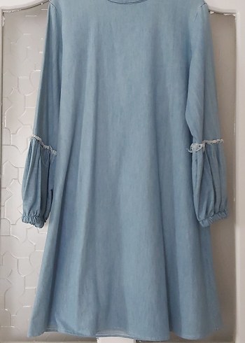 Bohem Tarz Uzun Denim Tunik