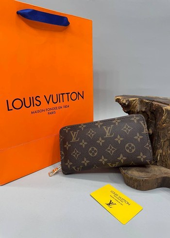 Louis Vuitton Louis Vuitton Kahverengi Deri Kadın Cüzdan