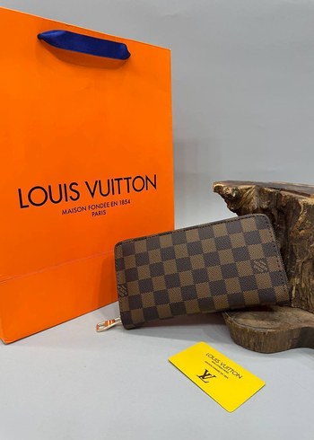 Louis Vuitton Kahverengi Deri Kadın Cüzdan