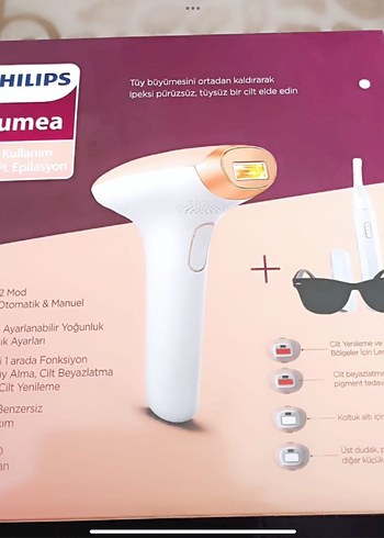 Philips Lumea Lazer Epilasyon Cihazı Beyaz