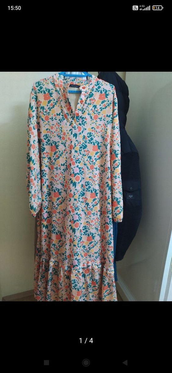 Çiçek Desenli Uzun Kollu Kadın Bluz - Görsel 3