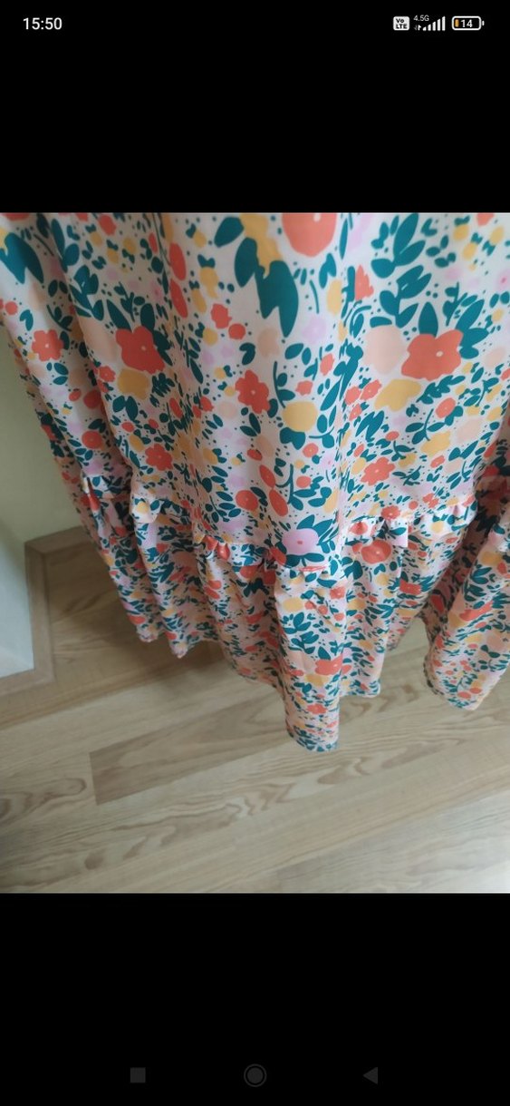 Çiçek Desenli Uzun Kollu Kadın Bluz - Görsel 2